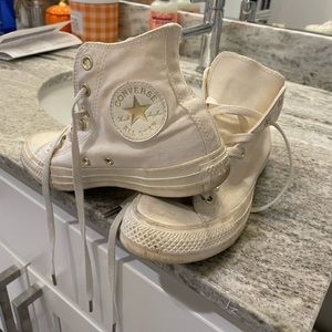 In Good Condition White Converses